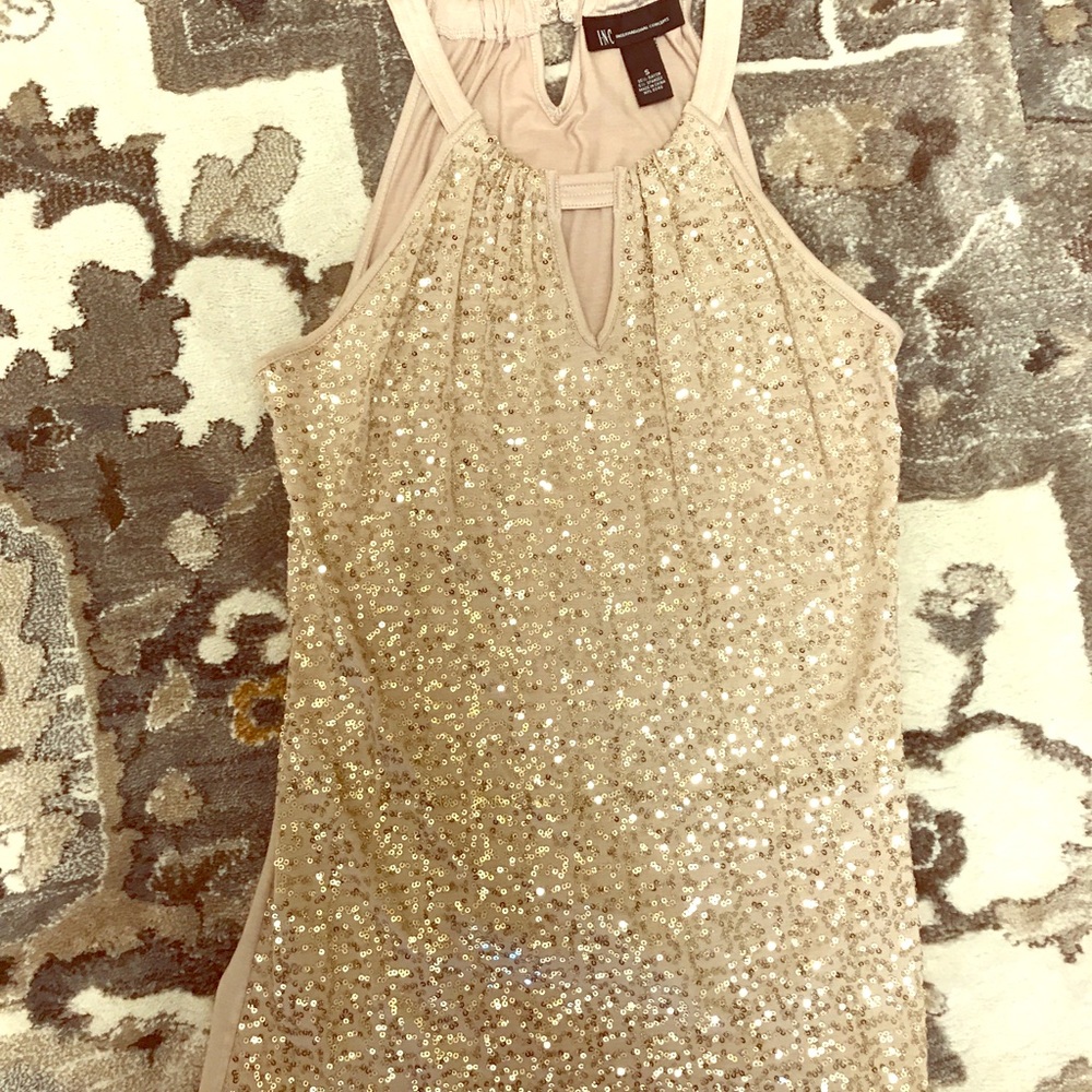 INC Blouse with Pretty Creamy Beige/light pink